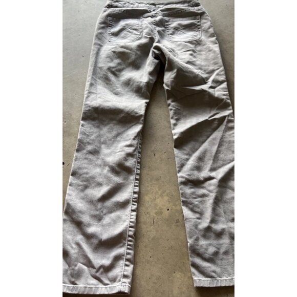 Chico’s Platinum Denim Jeans Gray Silver Soft Cropped Capri Jeans Women’s Sz 0 - Picture 13 of 15